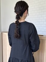 ヒトノワ 野々市(Hito.nowa)&nbsp;編み込みポニーテールアレンジ