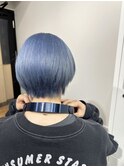 アイスブルーカラーケアブリーチダブルカラーハイトーンカラー