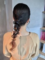 【ローポニーテール】結婚式/二次会/同窓会/銀座/有楽町/ヘア