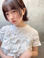 ガーデン 渋谷(GARDEN)&nbsp;モカブラウン美髪外ハネボブイメージチェンジワイドバング