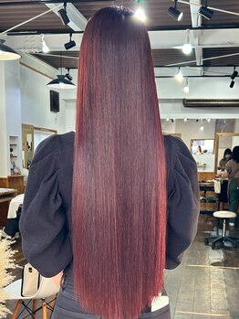 ヘアメイクエイト 丸山店(hair make No.8)の写真/髪に負担をかけない施術に自信！何度もストレートを繰り返してきた方でも◎さらさらのナチュラル仕上げに♪