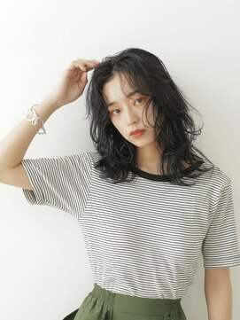 モードケイズ 調布店(MODE K's) 韓国ウェーブ_調布縮毛矯正ブリーチなしカラーウルフ