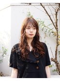 ブリーチなしでつくる透け感ブラウン