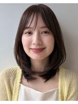 ガーデン 銀座(GARDEN) ミディアムレイヤー/ワンカール/大人透明感ベージュ２０代３０代