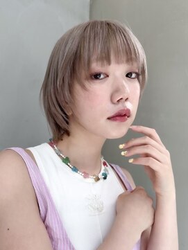 ギークス(GEEKS) 【GEEKS渋谷】冬カラー/初ブリーチ/ミルクティー/ショートウルフ