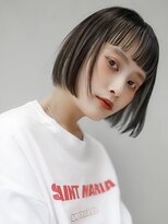 ギークス(GEEKS) 【GEEKS渋谷】オン眉ボブ/アンブレラカラー/初ブリーチ/冬カラー