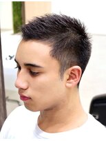 ヘアーアンドグルーミング ヨシザワインク(HAIR&GROOMING YOSHIZAWA Inc.)&nbsp;メンズバーバーカジュアルショート爽やかアップバングスタイル