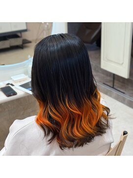 狐カラー12.6黒髪