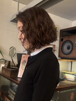 アンプラグド(unplugged)&nbsp;外国人風ウェーブボブパーマ／unplugged