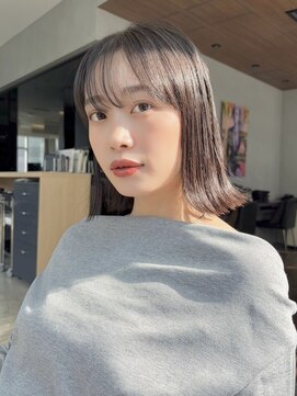 ケーツー エソラ池袋店(K-two) 切りっぱなしボブ*外ハネ*シースルバング*ワイドバング