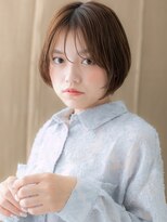 カバーヘア イヴ 戸頭店(COVER HAIR EVE)&nbsp;小顔似合わせカットひし形ナチュラルショートボブX戸頭30代40代