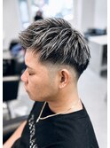フェード×ホワイトメッシュ