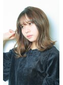 ミルクティーブロンド/デジタルパーマ/ダークブルー[池袋]