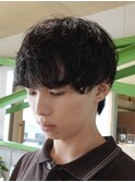 メンズ/センターパート/似合わせカット/ニュアンスパーマ