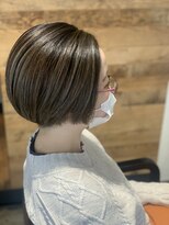 お～るうぇいず(always)&nbsp;大人かっこいいショートツーブロックハイライトグレージュ