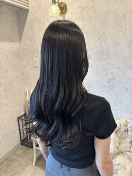 ディーヴァヘアーエズ(DIVA hair Eze) 透明感たっぷりダークグレージュ/顔周りレイヤー