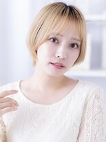 ENOAhair&spabyCOVERHAIR【ショート/白髪染め ぼかし/ヘッドスパ】【10/1開店(予定)】&nbsp;30代秋のハイトーン丸みショート