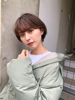 ヘアサロンエムフィス 池袋東口(HAIR SALON M Fe's) 外ハネボブ☆ラフアッシュブラウン