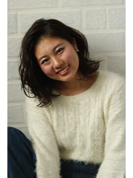 ブリーチ ラボ エーアイ 原宿店(BLEACH LABO Ai) 20代30代40代50代 色っぽふんわりミディの重軽ウェーブヘア♪