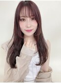 透明ラベンダーカラーピンクアッシュ