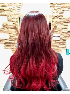 ヘアメイク マルナ 大通店(HAIR MAKE MALUNA) 【MALUNAカラーリスト神】シャンクスRED☆推しカラー