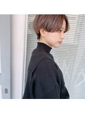 ハンサムショート/大人ショート/ミルクティーグレージュ