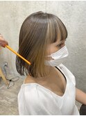 フェイスフレーミングアッシュベージュ