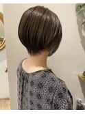 丸みショート×ココアベージュ