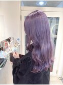 ブリーチ必須のペールラベンダーカラー☆