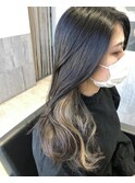 ブリーチ1回のホワイトグレージュ
