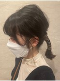 ヘアセット◎紐アレンジ