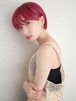 ブゾン(buZon)&nbsp;【buZonブゾン】耳掛けショート×ビビッドピンクカラー