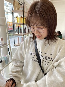 シュプール(SPUR) ほんのりピンク大人style外はねナチュラルマロンベージュ