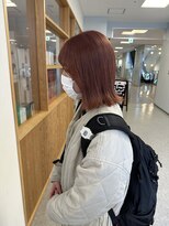 ヘアーメイクブランニュー セントラル 西大寺店(hair make Brand new central)&nbsp;ぷつっとボブ ピンクベージュ