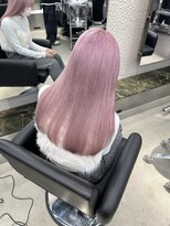 ペレ 栄店(PELE)&nbsp;切りっぱなしボブ/エアリーロング/美髪/ピンクブラウン/栄