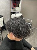 滋賀/南草津/メンズ美容室/波巻きツイストスパイラルパーマ
