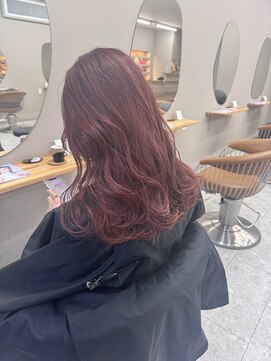 シカ 神戸三宮元町店(Cica) ピンク オレンジ 暖色 艶髪 髪質改善 三宮 元町