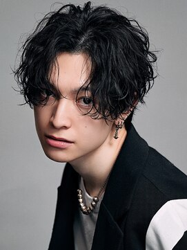 リップスヘアー 渋谷 annex(LIPPS hair) 緩め波巻きパーマツイストスパイラルパーマセンターパート
