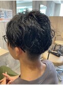 ツーブロック×ニュアンスパーマ ビジネスマン/スーツに合う