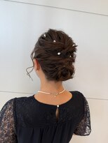 ヘアメイクアン(Hair Make Une)&nbsp;ボブヘア　ヘアメイク　シニヨンスタイル