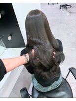 ノー バイ イオエ 西梅田(no. by ioe)&nbsp;ブリーチなしカラー/髪質改善/ミルクティーベージュ/小顔ヘア