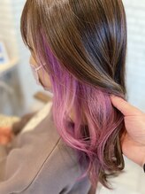 【職場OKなカラーもお任せ☆】カット+インナーカラー+1stepTR [髪質改善/龍ケ崎]