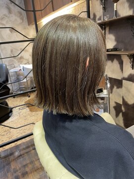 ヘアー クリエイト カルバリ(HAIR CREATE Calbari) 透明感ハイライトのボブ