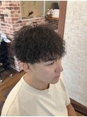 カット+パーマ+シェービング