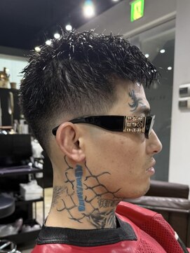 アルカナ 明治神宮前原宿(ARCANA) メンズカット  スキンフェード   スパイキーショート