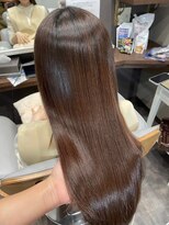 コンセプト 淡路店(concept)&nbsp;髪に艶・まとまりを出し長さを活かしたロングストレートスタイル