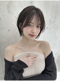 ボブ レイヤー 顔周りレイヤー 小顔カット 透明感カラー