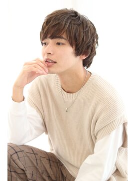 無造作ナチュラルマッシュショート