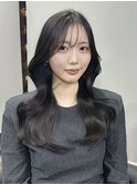 ◎小顔ヘア　レイヤーカットワンホンヘア韓国ヘア