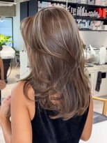 シオン(shion)&nbsp;ウルフレイヤーくびれミディ顔周りレイヤー韓国ヘア_ba577872